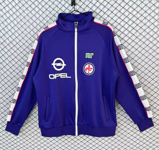 Retro 85/86 Fiorentina Home Purple Full Zipper Windbreaker