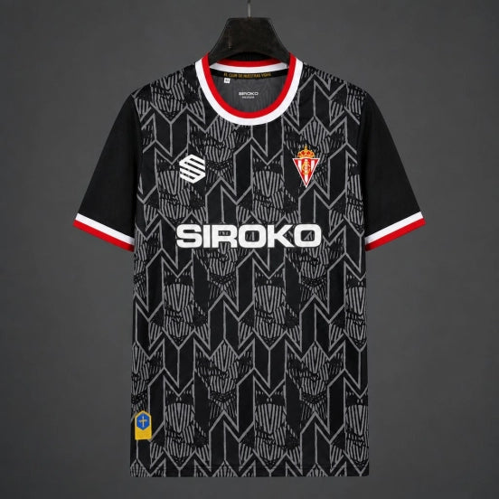 26/27 Sporting de Gijon Goalkeeper Home Black Jersey