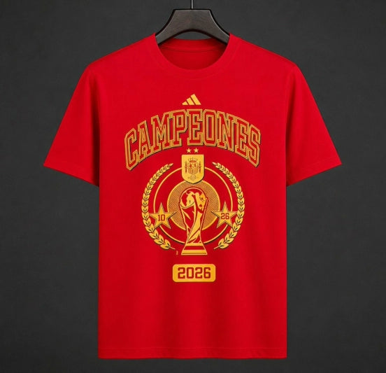 Spain World Cup Champion Red T-Shirt