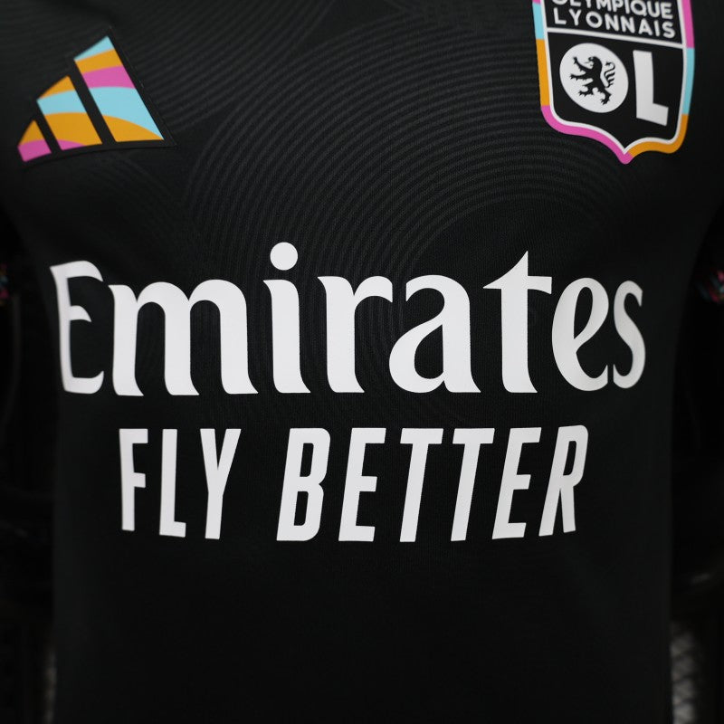 Player Version 26/27 Olympique Lyonnais Away Black Jersey