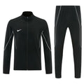 Nike Black Full Zipper Jacket Tracksuit + Long Pants