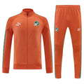 26/27 Côte d'Ivoire Orange Full Zipper Jacket Tracksuit + Long Pants