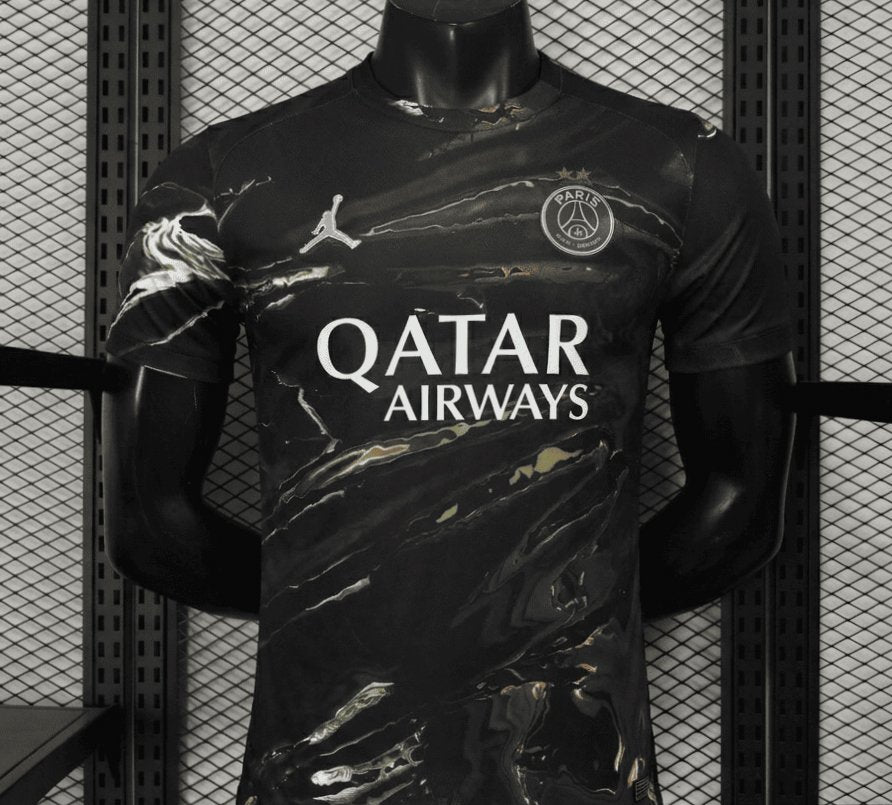 Player Version 2 Stars 25/26 PSG × Jordan Brand Third Black Jersey With Champions of Europe 2026 Printing