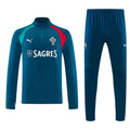 26/27 Portugal Teal Half Zipper Jacket Tracksuit + Long Pants