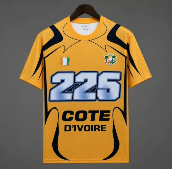 Ivory Coast Côte d'Ivoire Yellow "225" Special Edition Jersey