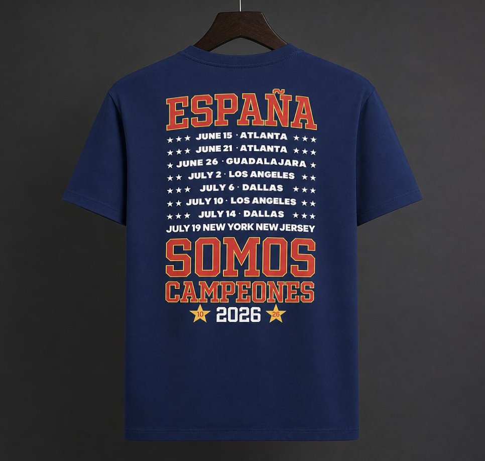 Spain World Cup Champion Blue T-Shirt