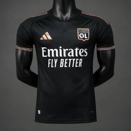 Player Version 26/27 Olympique Lyonnais Away Black Jersey