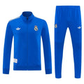 26/27 Real Madrid Blue Full Zipper Jacket Tracksuit + Long Pants