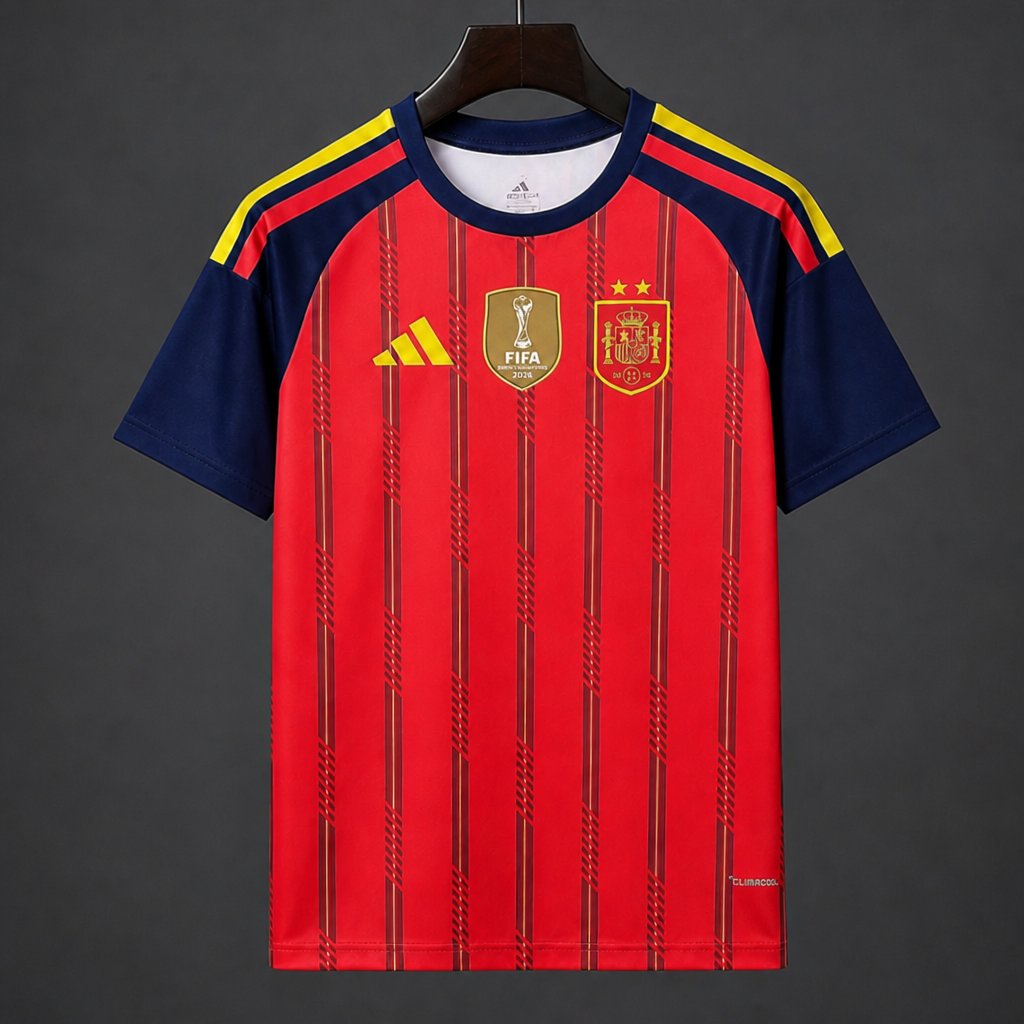 Star 2026 Spain Home Jersey With Champion Patch