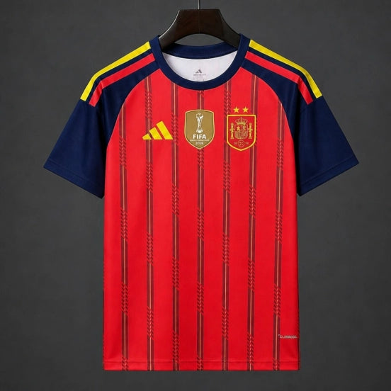 Star 2026 Spain Home Jersey With Champion Patch