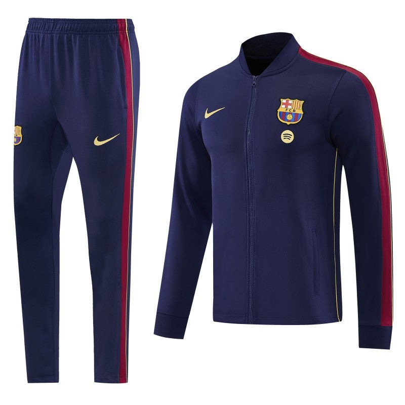 26/27 Barcelona Royal Blue Full Zipper Jacket Tracksuit + Long Pants