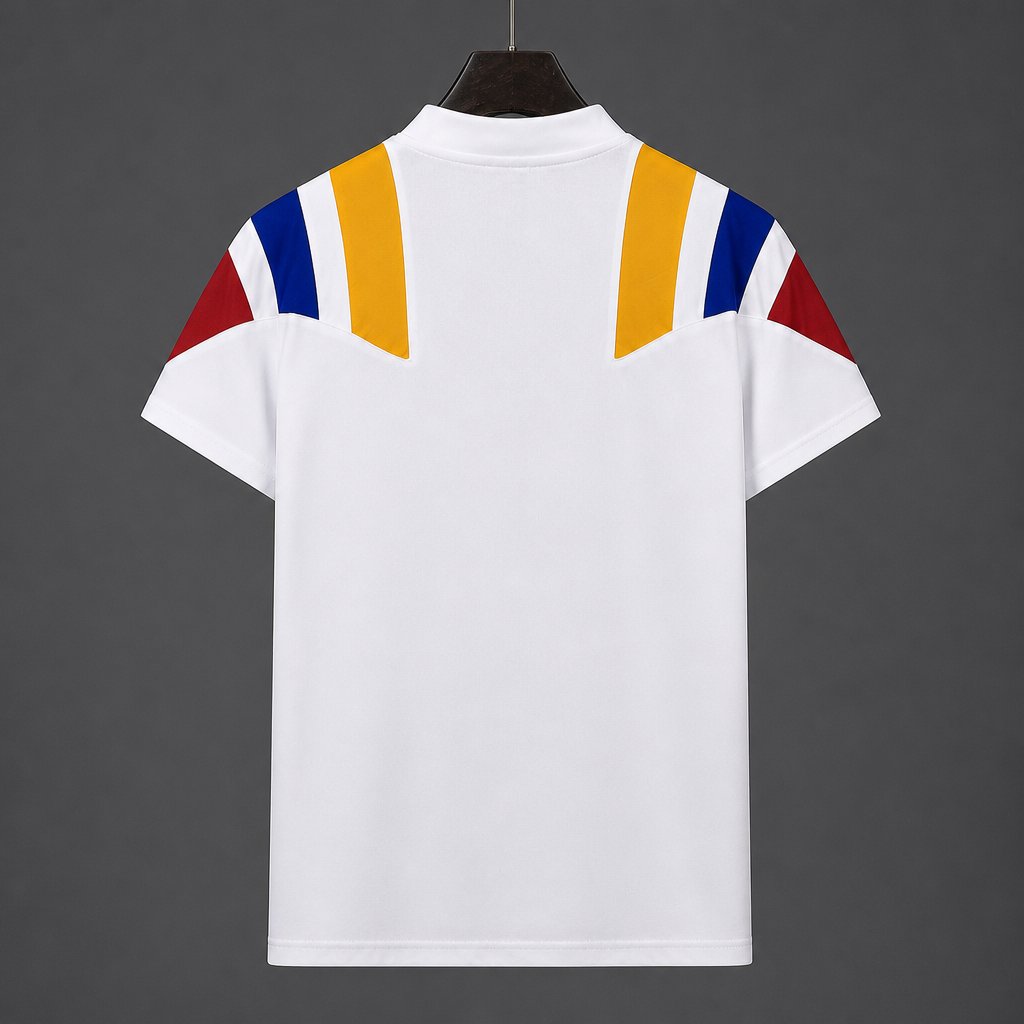 Colombia White EQT Tricolor Casual Retro T-Shirt
