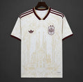 Spain White Gold Literature Graphic Special Jersey