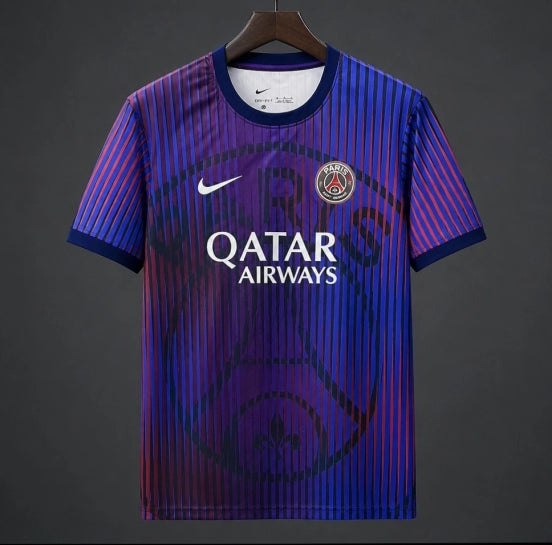 26/27 PSG/Paris Saint-Germain Away Pre-Match Purple/Blue/Red Jersey