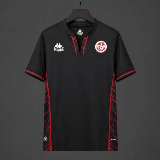 Tunisia Black with Red Graphic Away Jersey