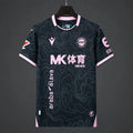 26/27 Deportivo Alavés Black with Pink Topographic Pattern Away Jersey