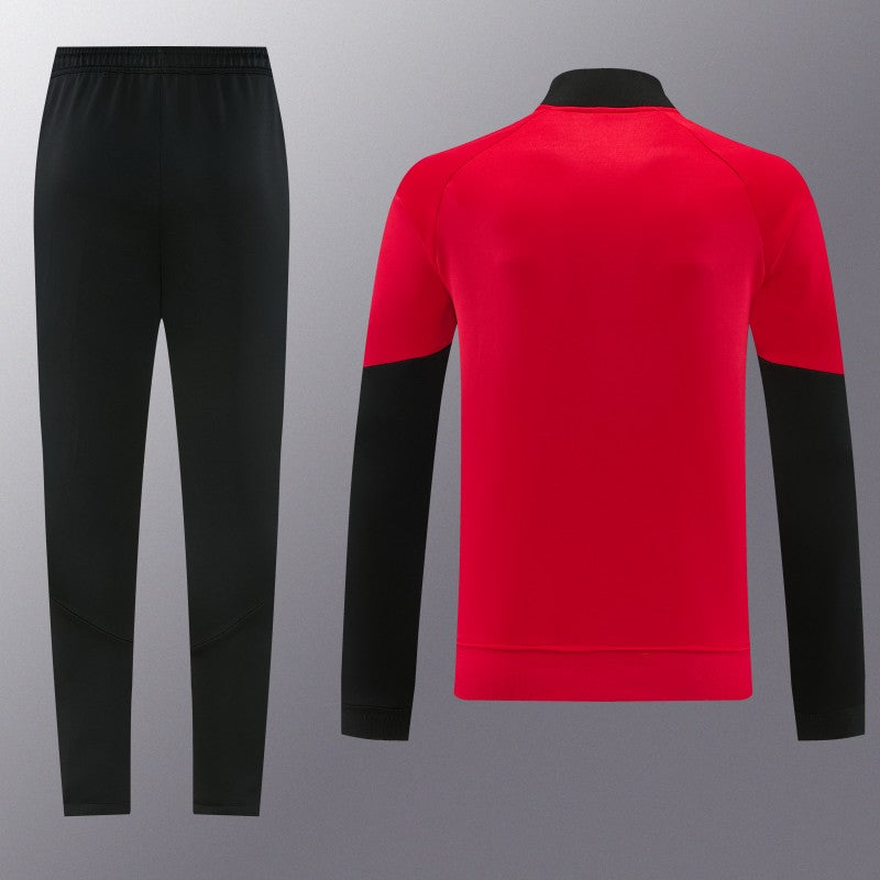 26/27 Manchester United FC Red Full Zipper Jacket Tracksuit + Long Pants