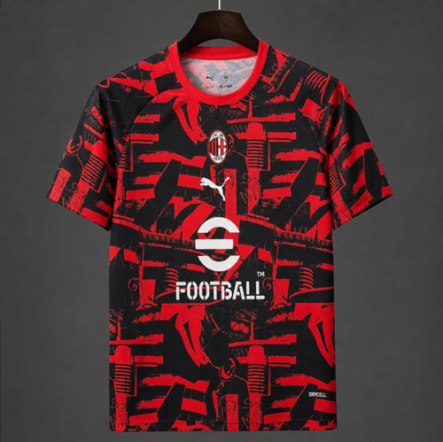 26/27 AC Milan Black/Red Pre-Match Jersey