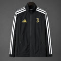 26/27 Juventus Black Full Zipper Windbreaker