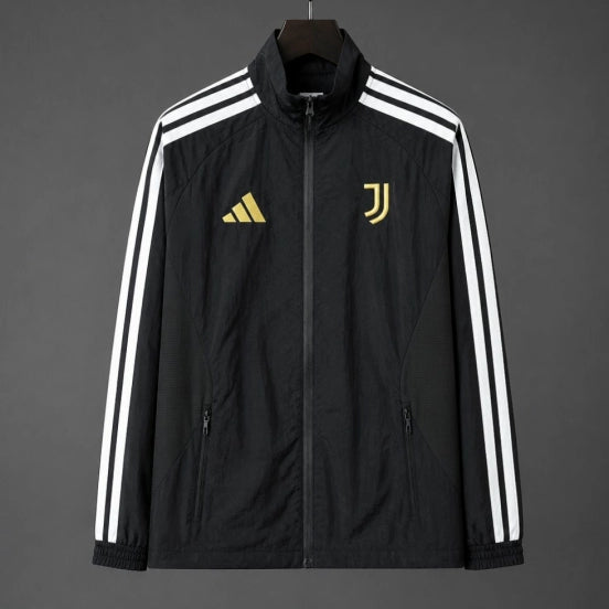26/27 Juventus Black Full Zipper Windbreaker