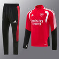26/27 Arsenal Red Half Zipper Jacket Tracksuit + Long Pants