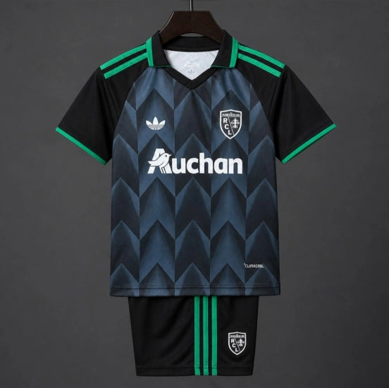 26/27 RC Lens Away Black Green Jersey