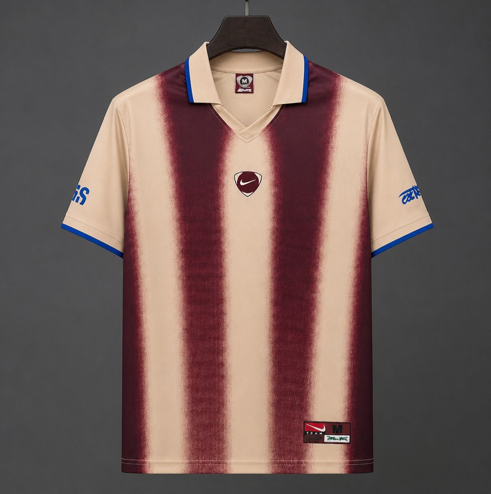 USA x Travis Scott Cactus Jack Total 90 Retro Cream/Maroon Jersey