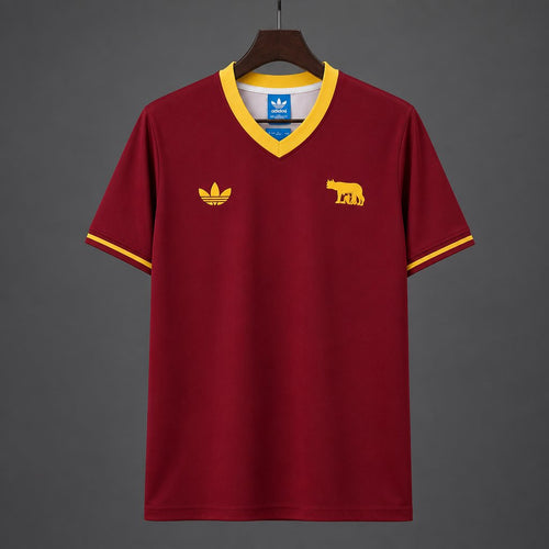 26/27 AS Roma Centenary Retro Red Jersey