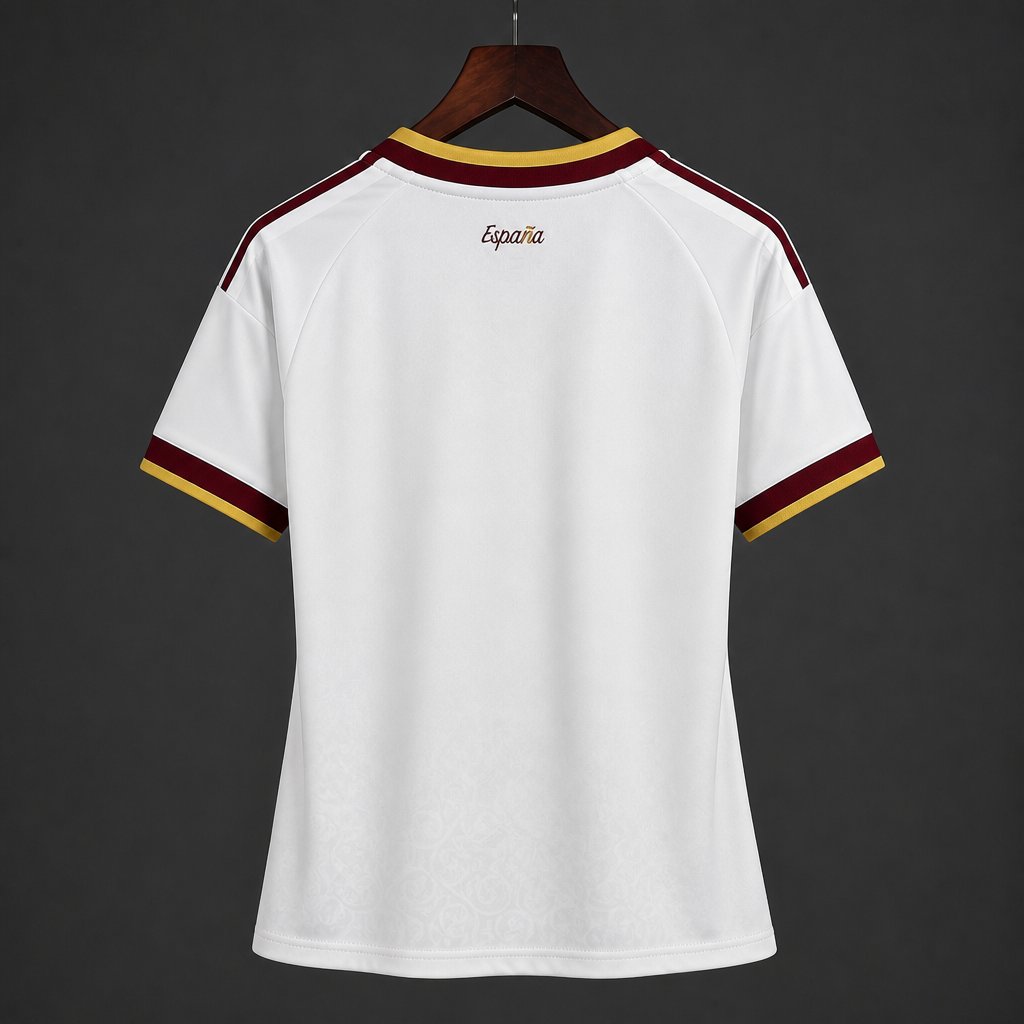 Star 2026 Women Spain Away White Jersey With Champion Patch