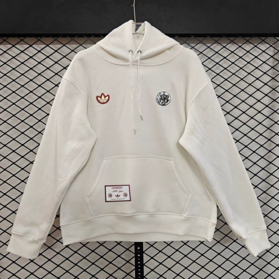 25/26 Ajax Embroidered Logo Hoodie 9 Colors