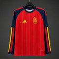 Spain Home 2 Stars Long Sleeve Jersey