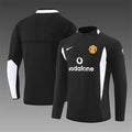 Retro 02/03 Manchester United Black Half Zipper Jacket