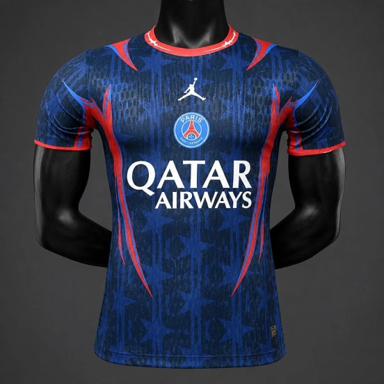 Player Version 26/27 PSG x Jordan Special Navy Blue/Red Jersey