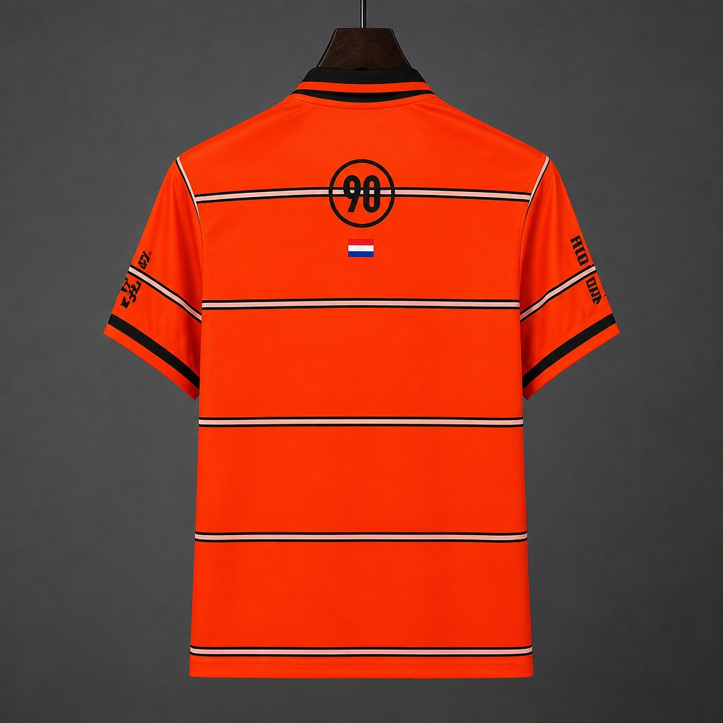 Netherlands x Travis Scott Cactus Jack Total 90 Retro Orange/Black Jersey