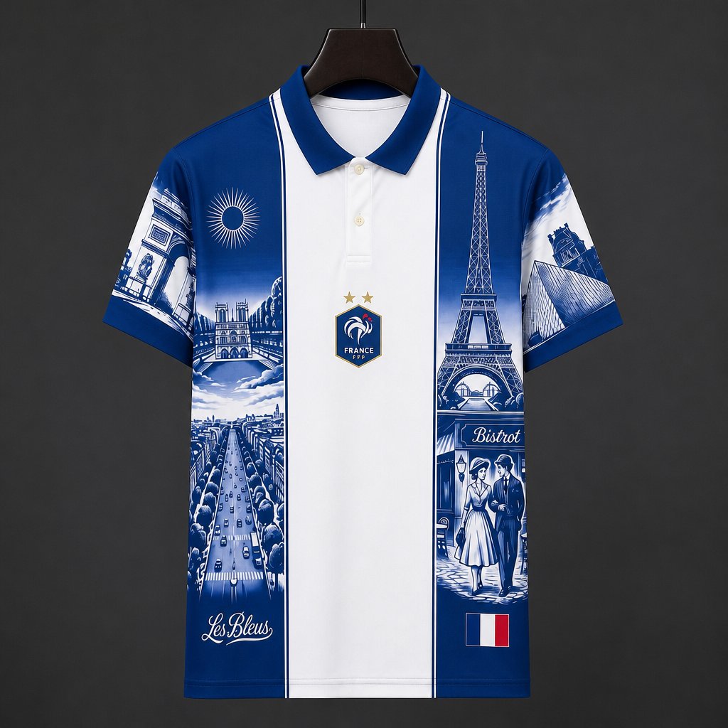 France Paris Special Edition Polo Collar Jersey