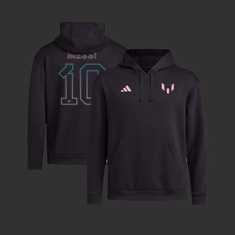 Inter Miami Messi x adidas Name & Number Fleece Pullover Hoodie