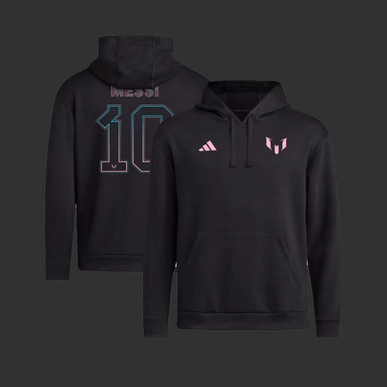 Inter Miami Messi x adidas Name & Number Fleece Pullover Hoodie