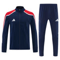 Adidas Navy Blue Full Zipper Jacket Tracksuit + Long Pants