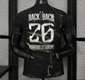 Player Version 2 Stars 25/26 PSG × Jordan Brand Third Black Jersey With Champions of Europe 2026 Printing