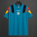 26/27 Germany Adidas Originals Teal with Multicolor Block Casual Retro T-Shirt
