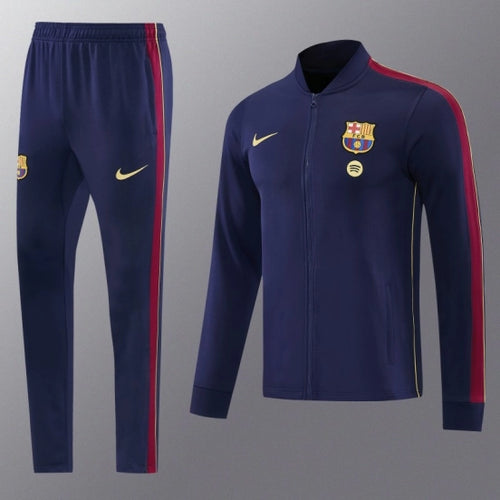 26/27 Barcelona Royal Blue Full Zipper Jacket Tracksuit + Long Pants