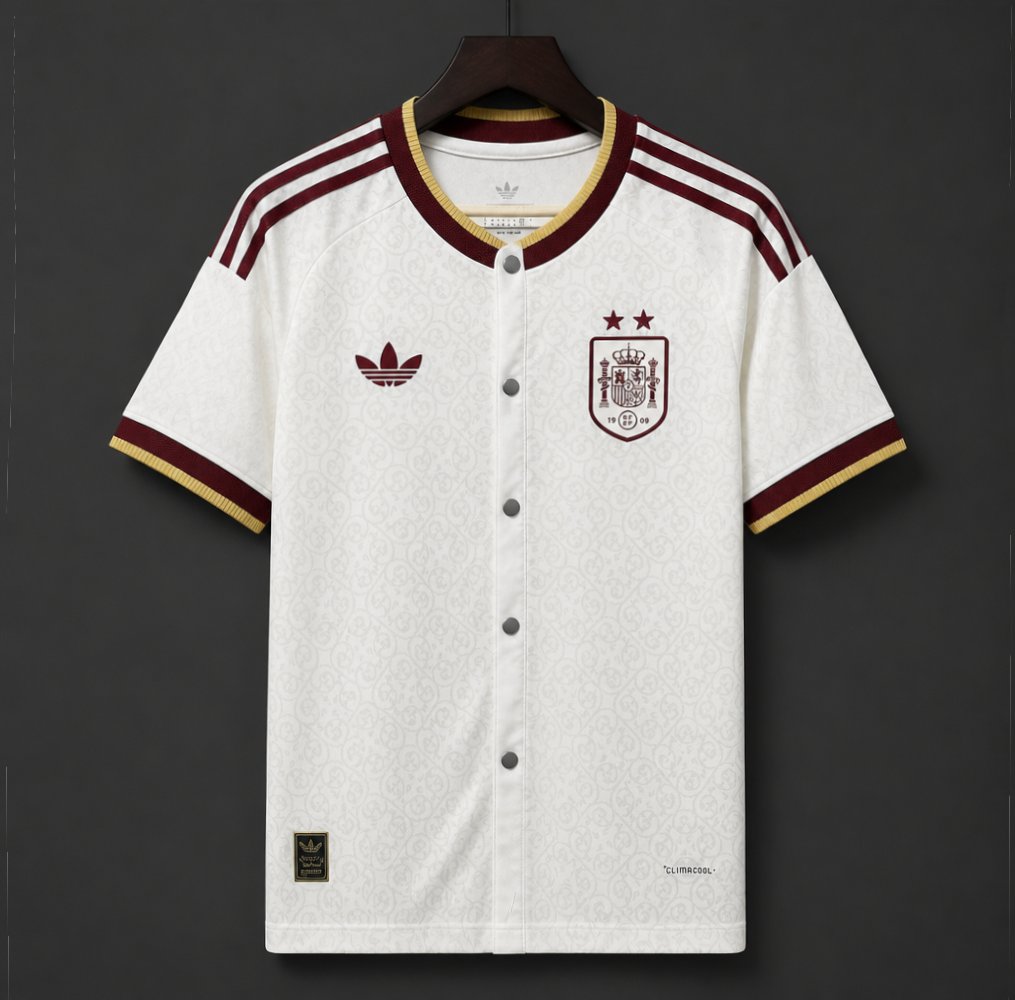 Spain Away MLB White Jersey