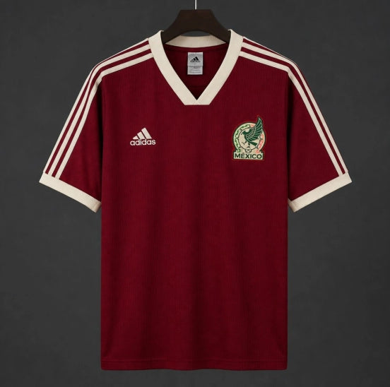 Mexico Icon Retro Dark Red Jersey