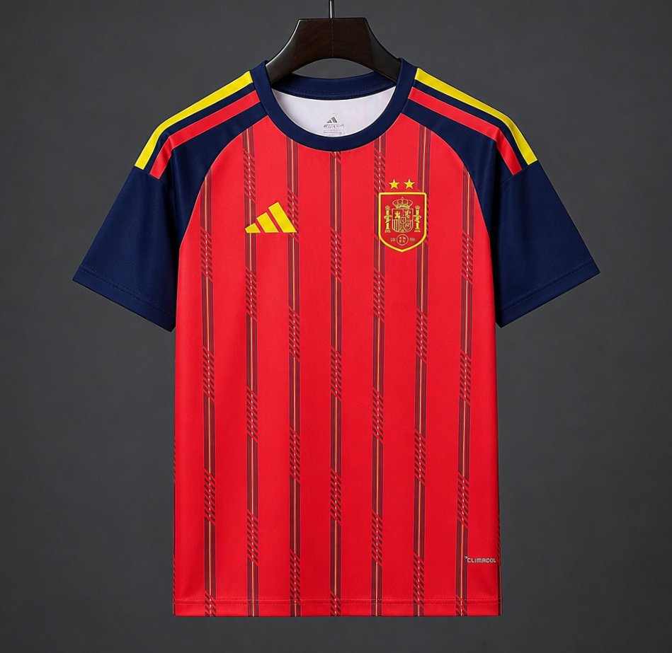 Star 2026 Spain Home Jersey With Champion Patch