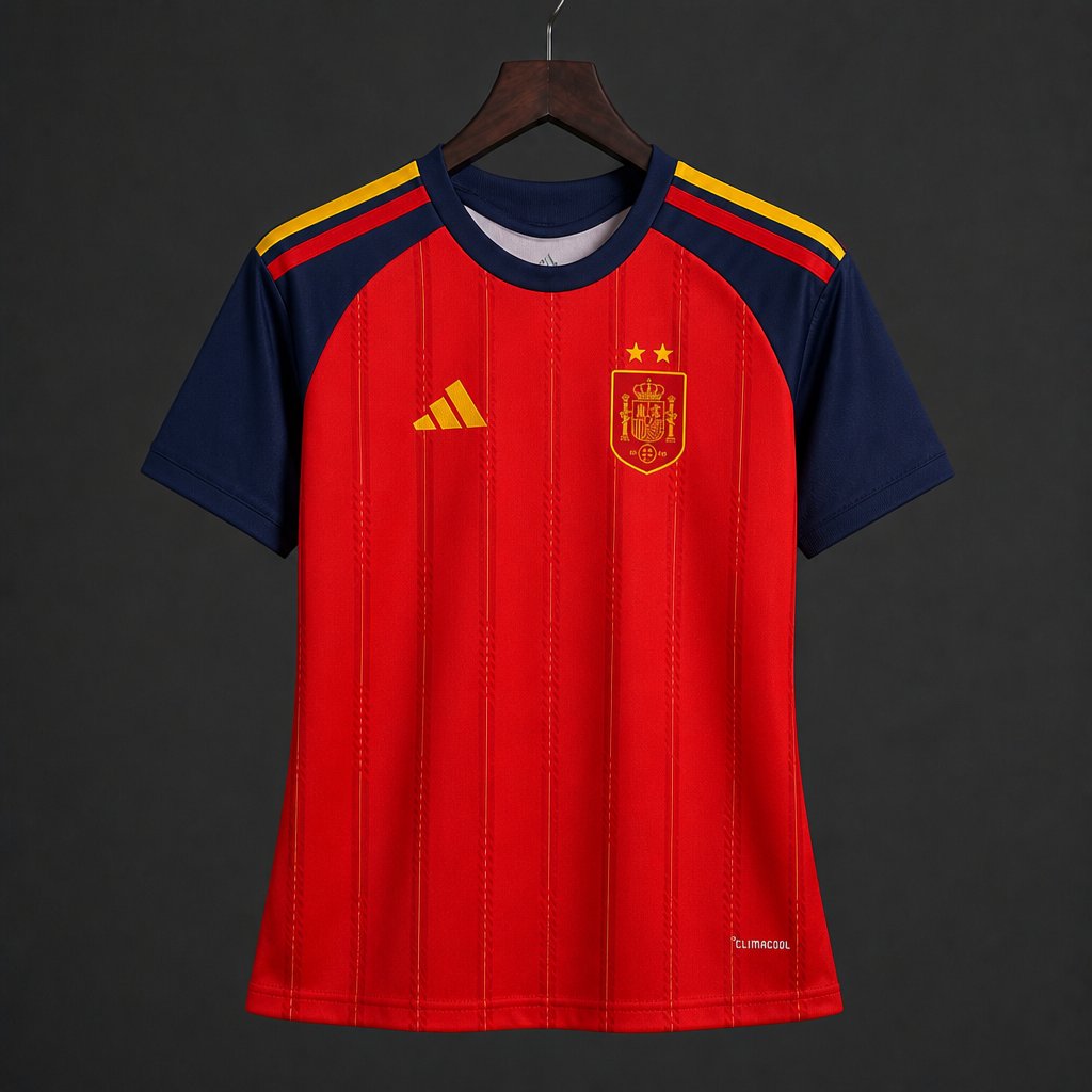 Womens Spain 2 Stars Home Jersey