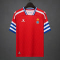 26/27 RCD Espanyol Red with Blue & White Stripe Away Jersey