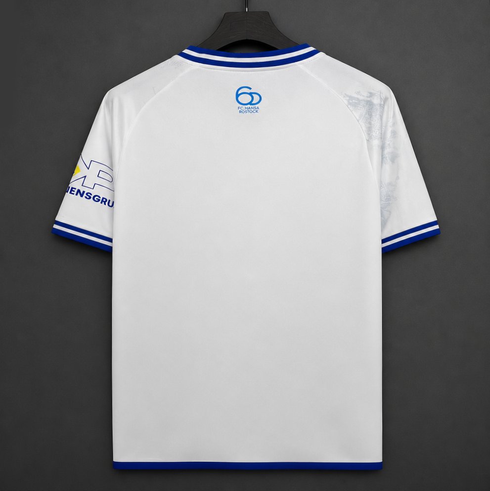 26/27 FC Hansa Rostock White Away Jersey
