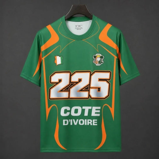 Ivory Coast Côte d'Ivoire Green "225" Special Edition Jersey