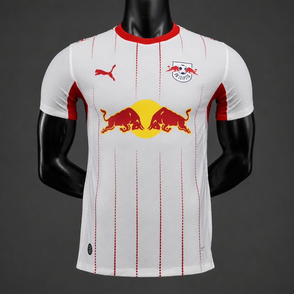 Player Version 26/27 RB Leipzig Home White Stripes Jersey