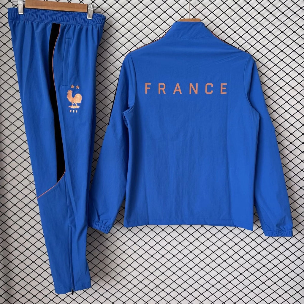 France Blue & Black Training Tracksuit